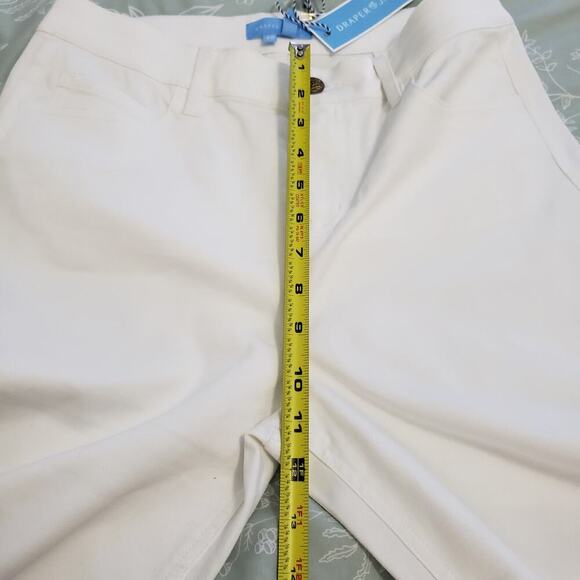 Draper James Wide Leg Jeans in White Denim sz 28 coastal granddaughter Nautical - Picture 11 of 16